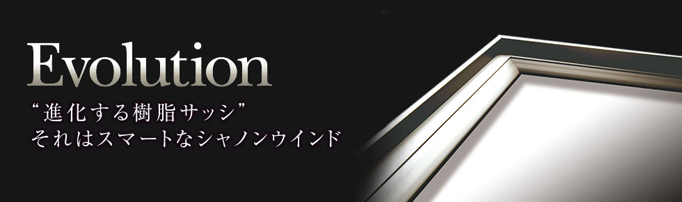 Evolution “進化する樹脂サッシ”それはスマートなシャノンウインド
